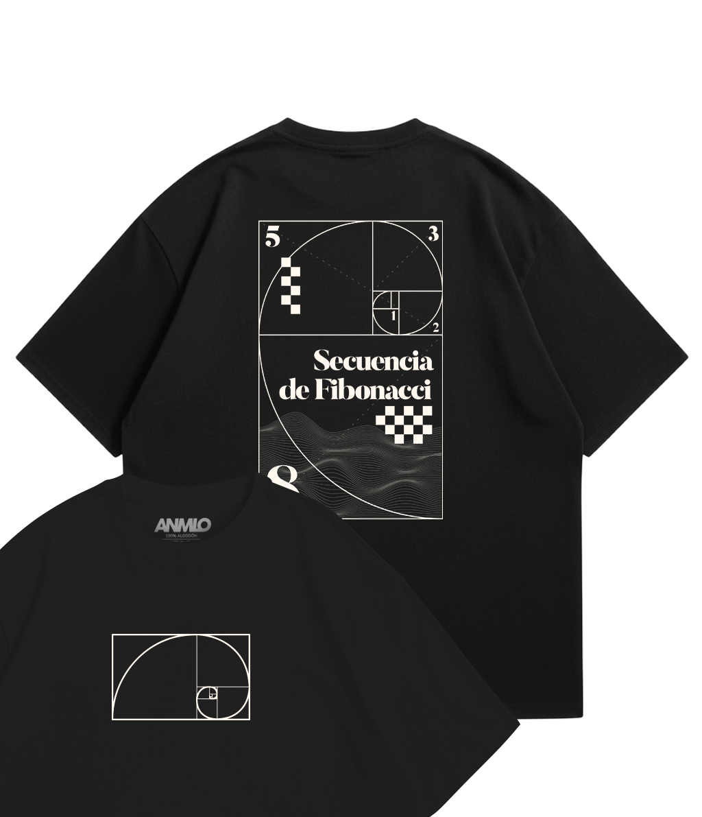 Polera oversize - Secuencia de Fibonacci II