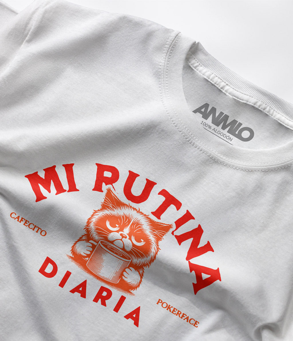 Polera - Mi rutina diaria - cafecito pokerface