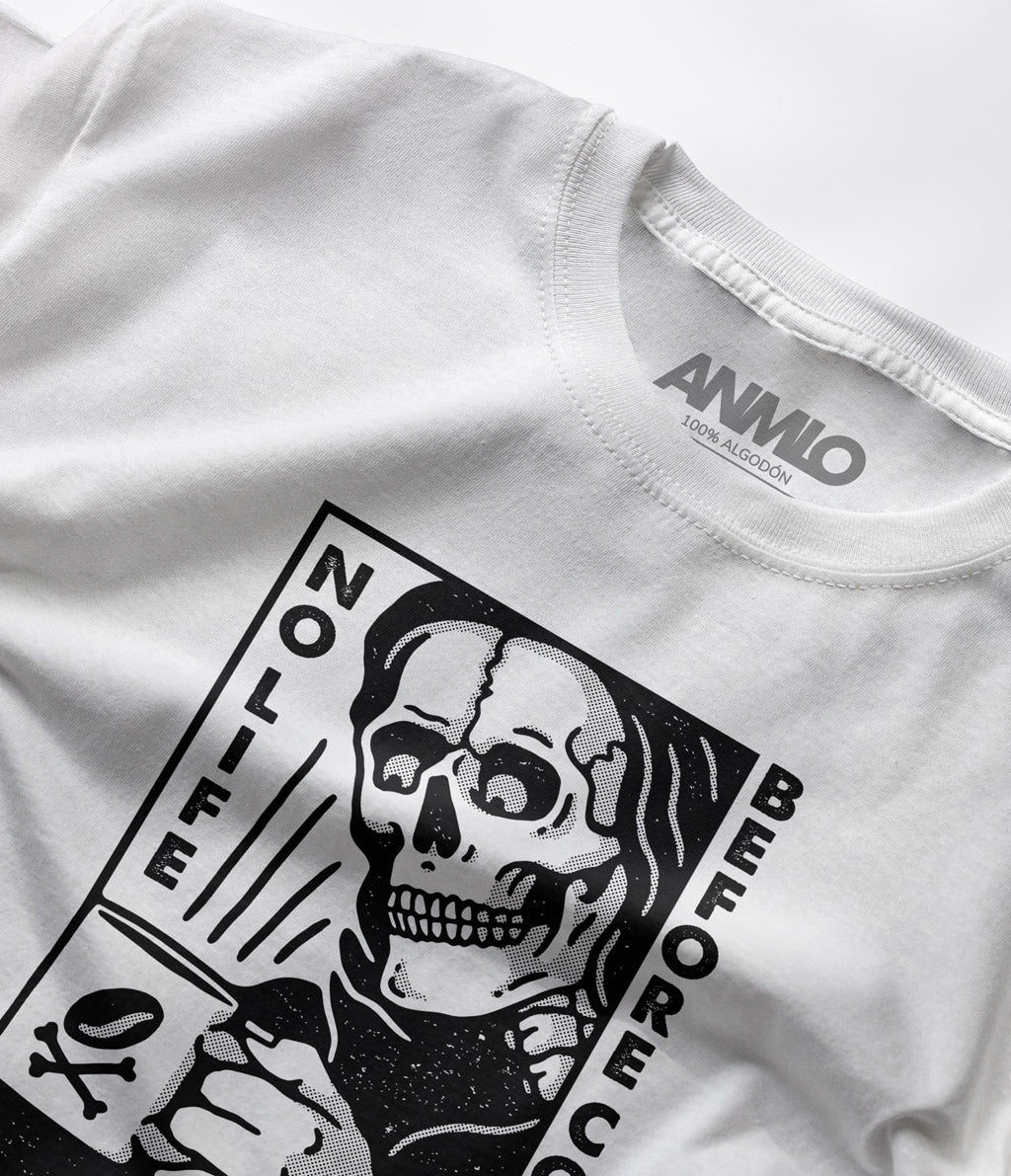 Polera - No life Before - Café