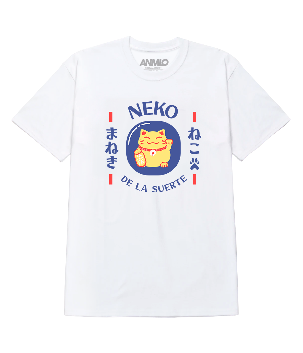 Polera - Neko de la suerte