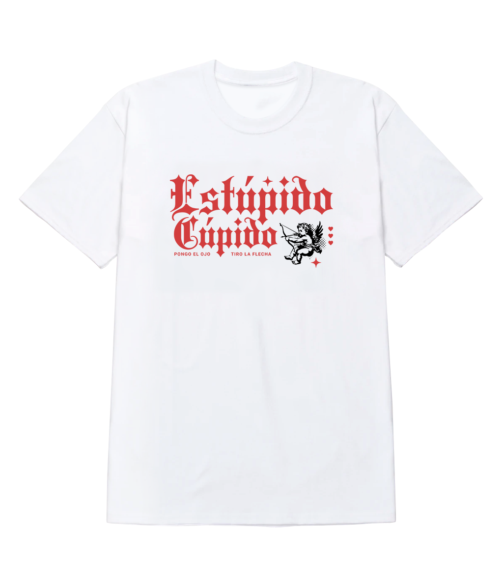 Polera - Estúpido cúpido - Pongo el ojo tiro la flecha