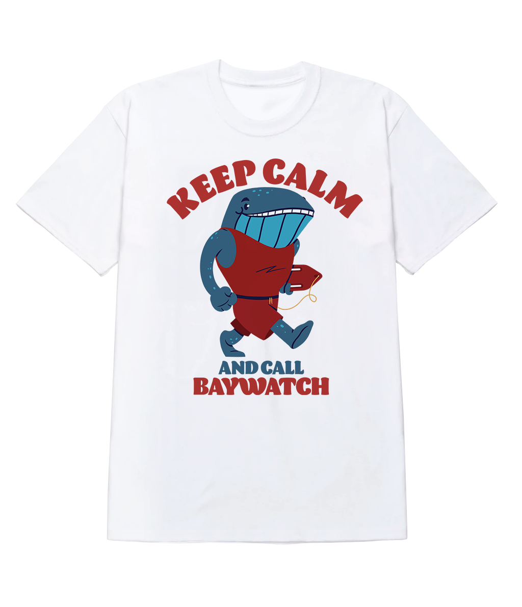 Polera - Keep calm and call baywatch