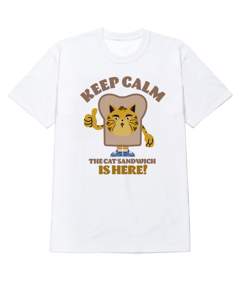 Polera - Keep calm, the cat sandwich is here!