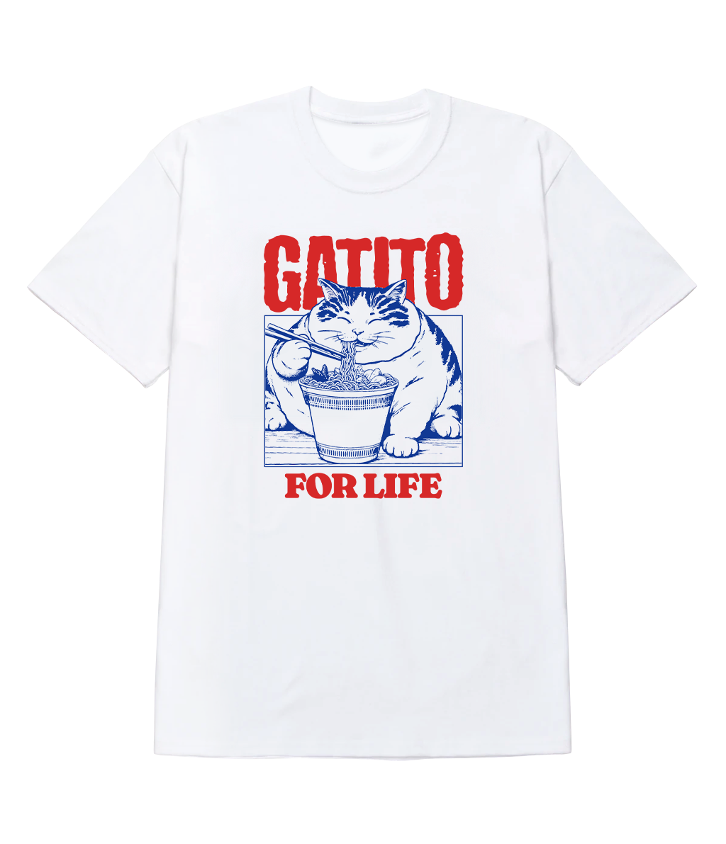 Gato Polos Blancos Estampados Camisetas Con Estampado De Gato Para