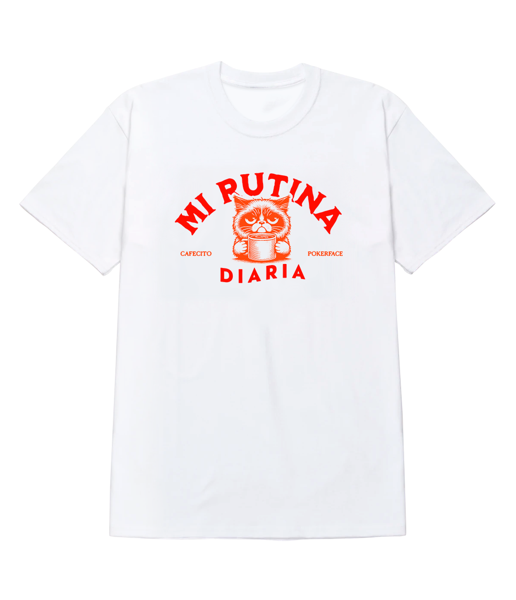 Polera - Mi rutina diaria - cafecito pokerface
