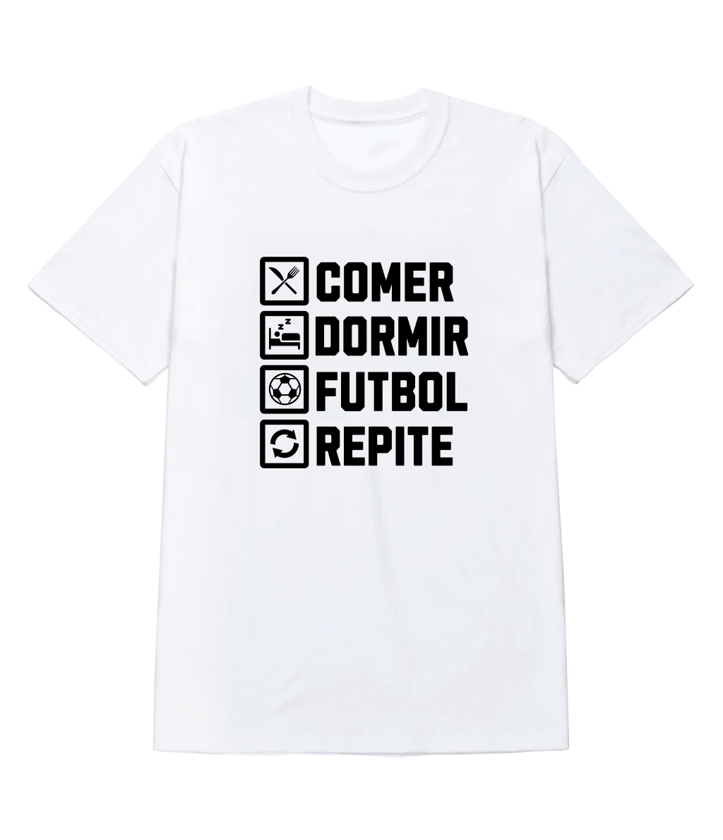 Polera - Comer, dormir, futbol, repetir