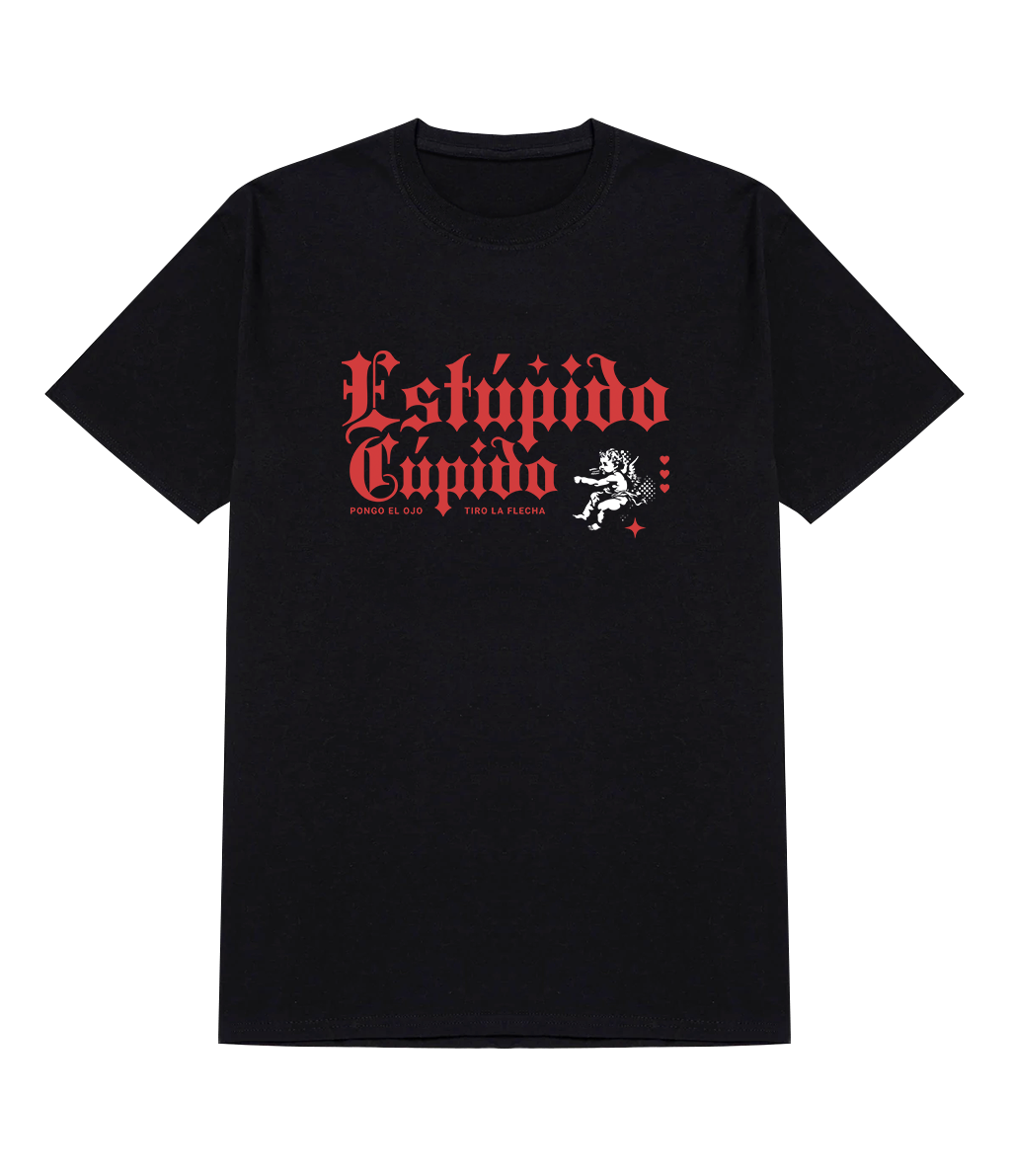 Polera - Estúpido cúpido - Pongo el ojo tiro la flecha