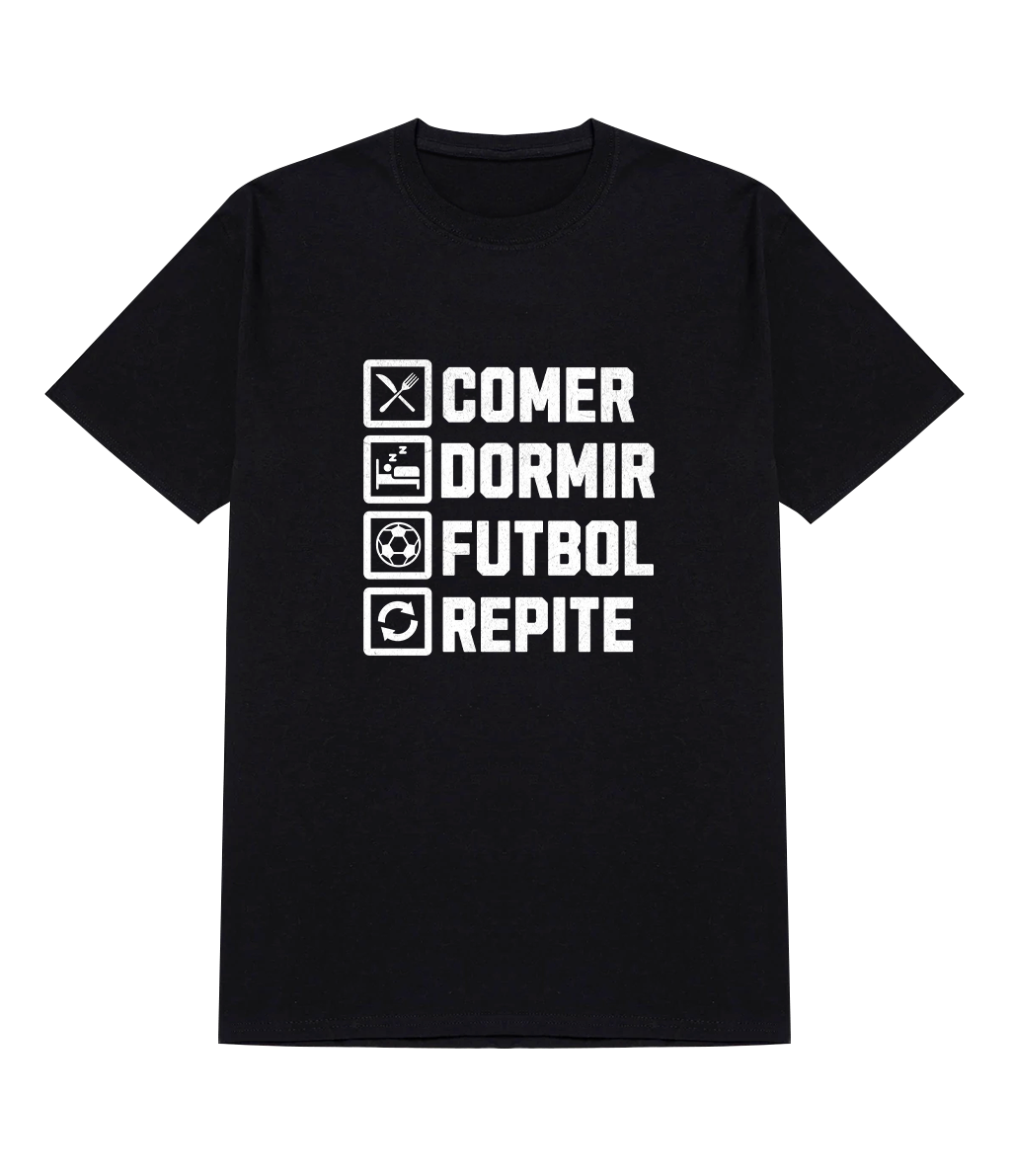 Polera - Comer, dormir, futbol, repetir