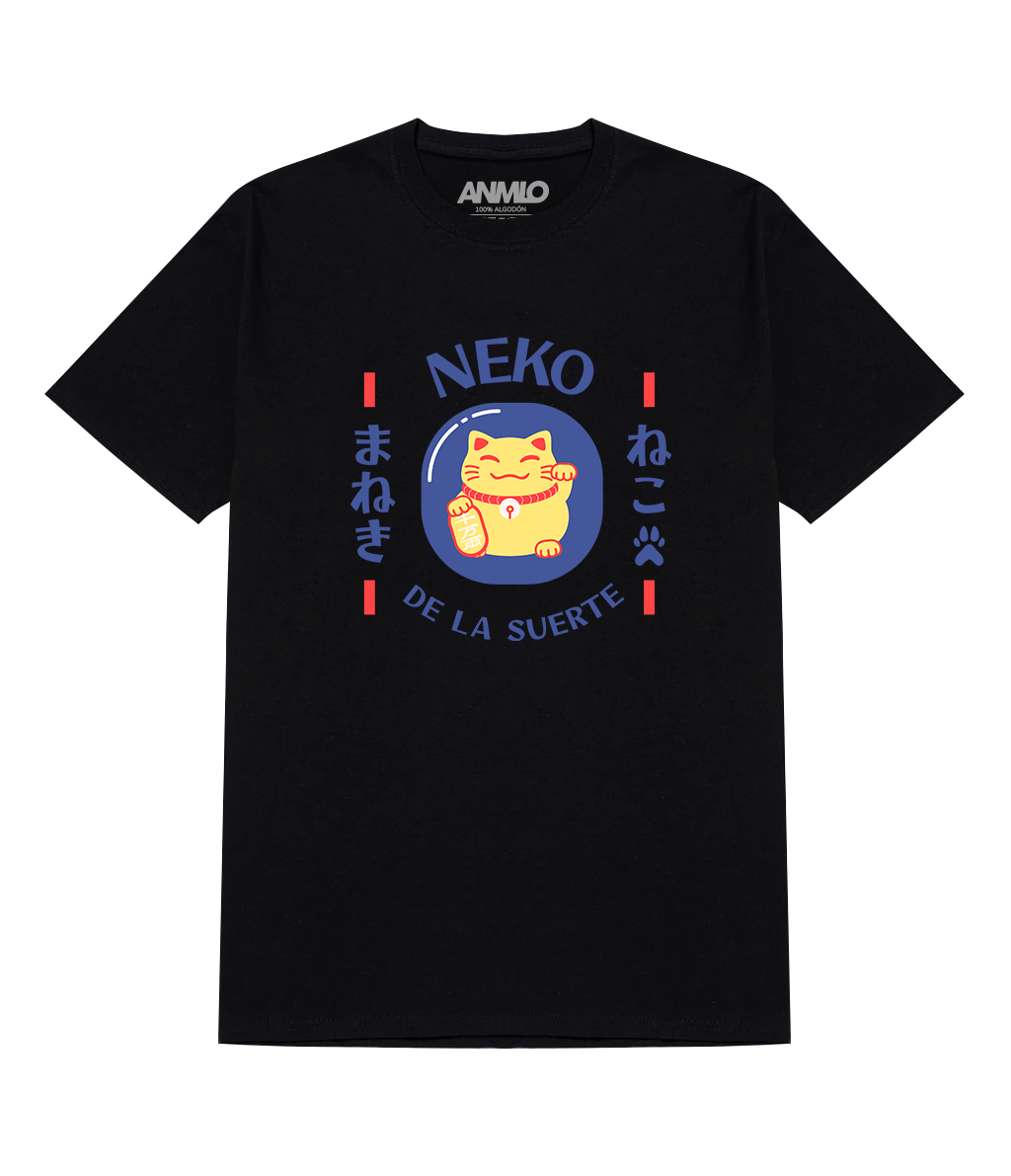 Polera - Neko de la suerte