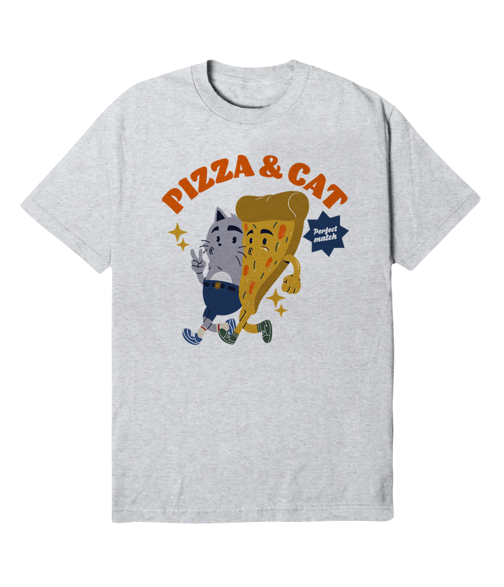 Polera - Pizza & Cat - Perfect Match