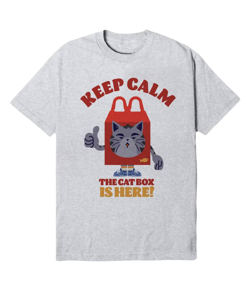 Polera - Keep calm, the cat box is here!