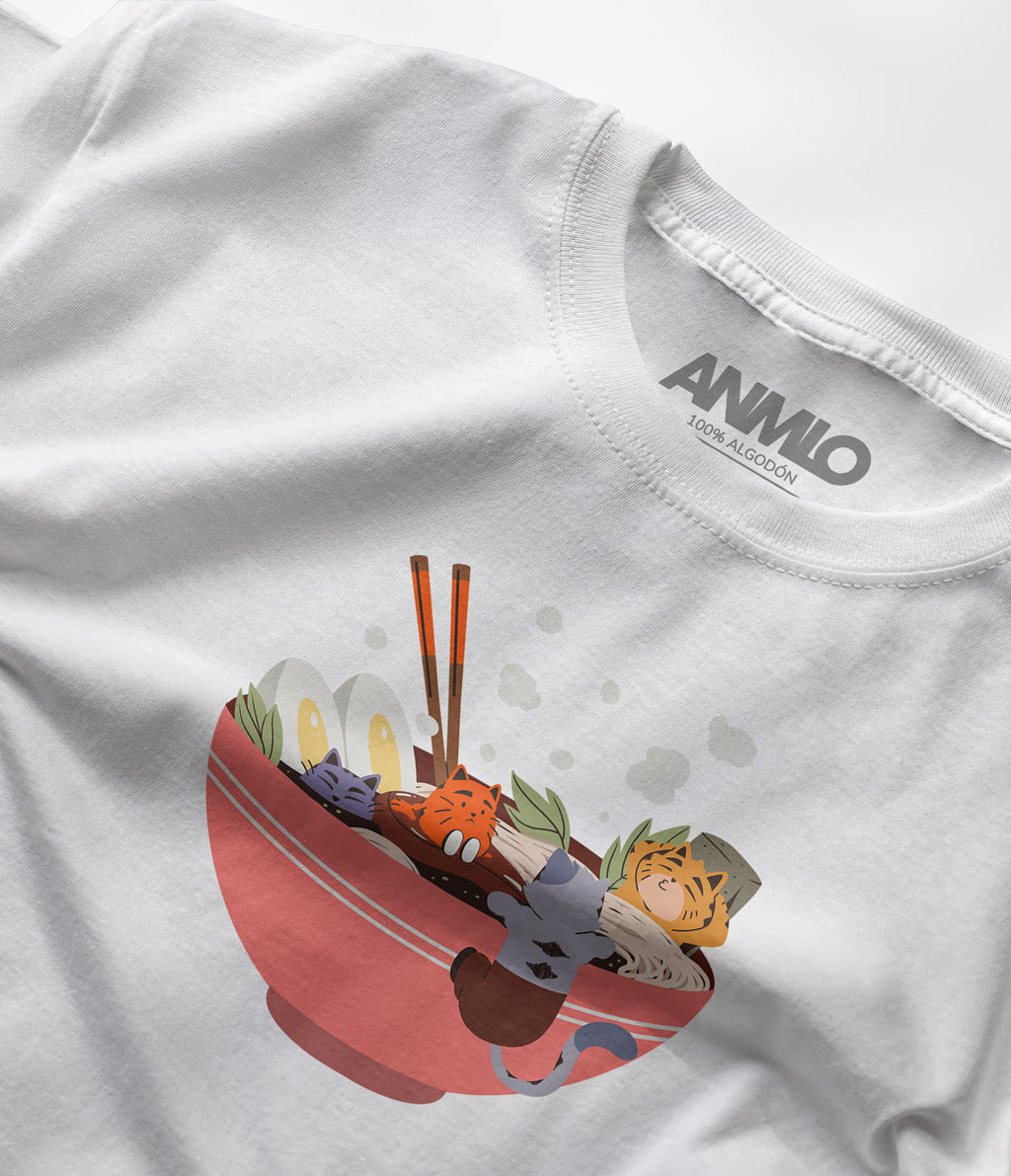 Polera - Gatitos ramen