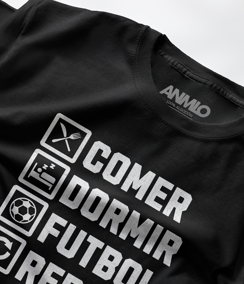 Polera - Comer, dormir, futbol, repetir