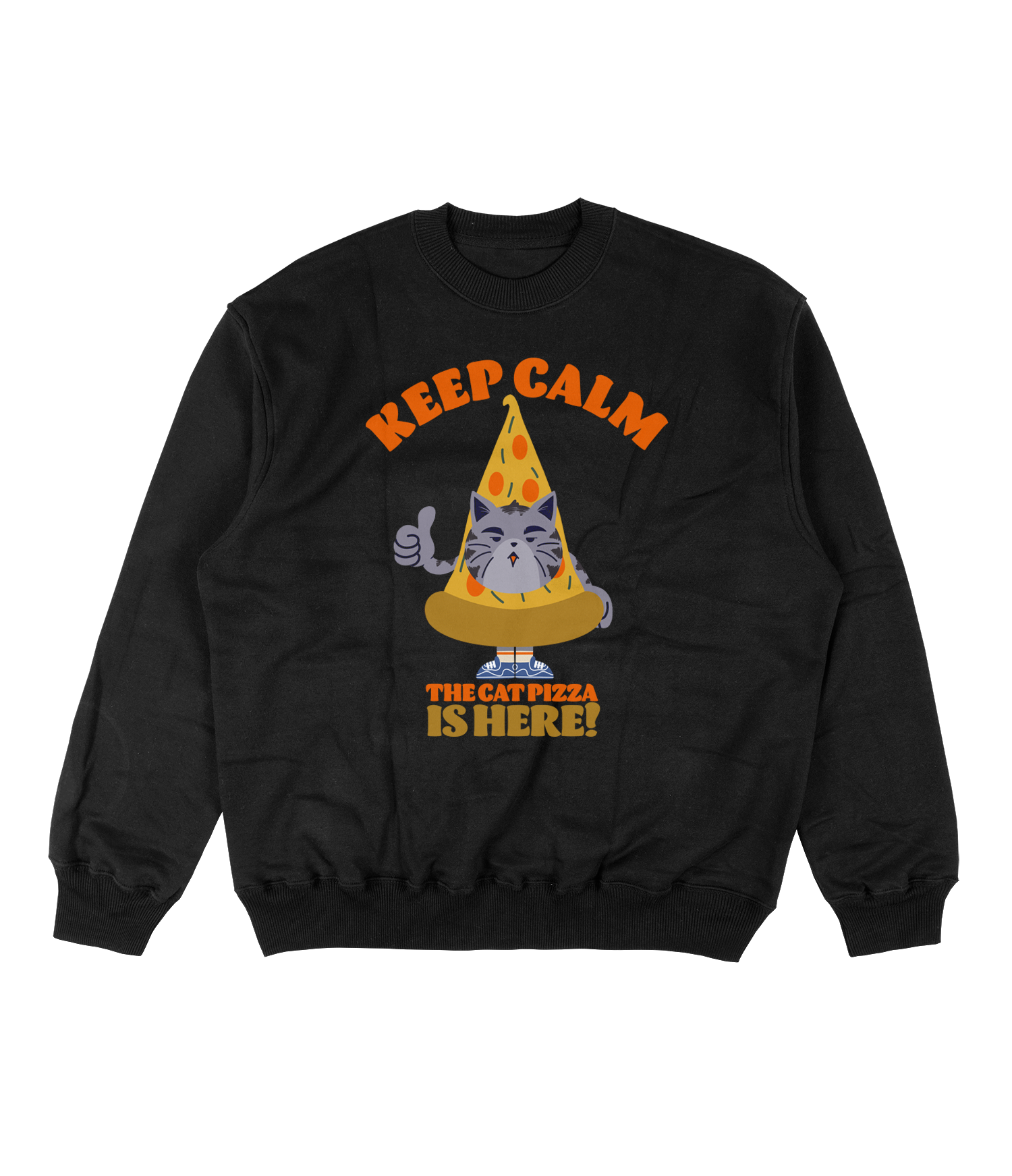 Polerón Polo - Keep calm, the cat pizza is here!