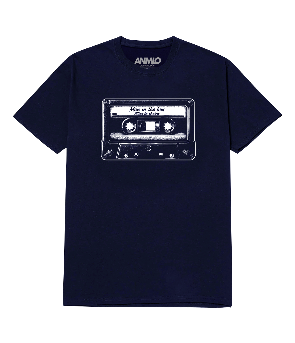 Polera personalizada Casete vintage con tu canción favorita