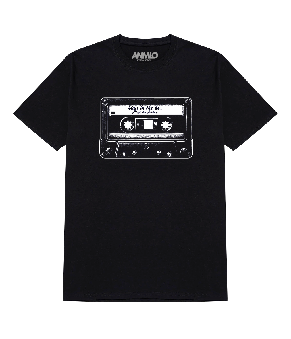 Polera personalizada Casete vintage con tu canción favorita