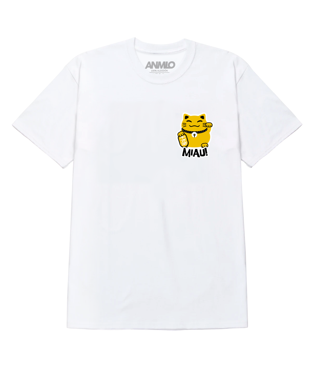 Polera - Gatito de la suerte, Miau!