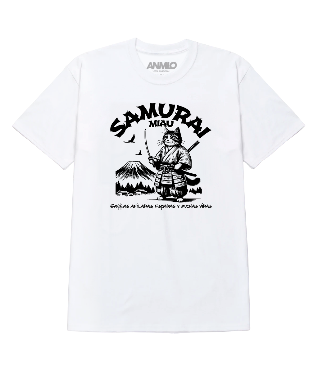 Polera - Samurai miau