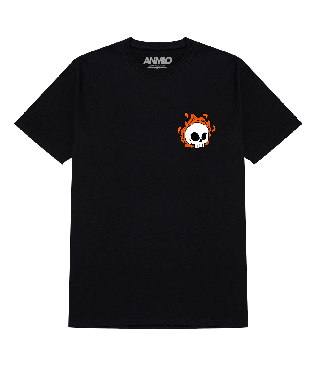 Polera - Cráneo de fuego
