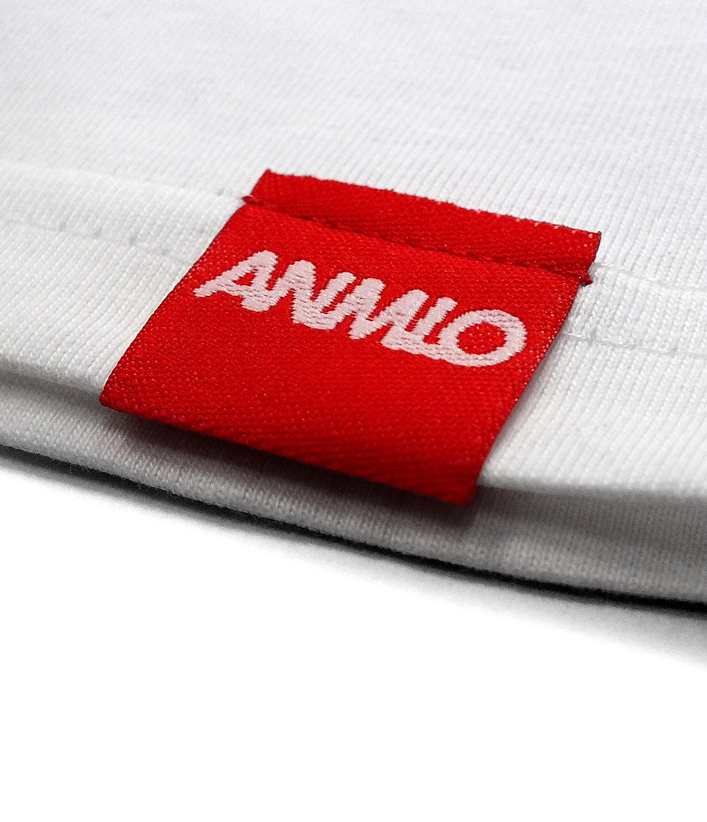 POLERA CALAVERA BLANCA STREETWEAR DETALLE ETIQUETA