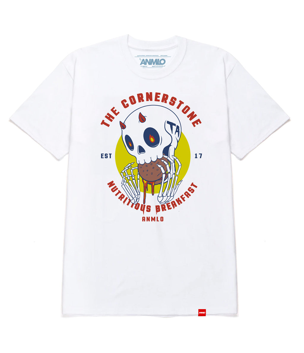 POLERA CALAVERA BLANCA STREETWEAR ANOMALO