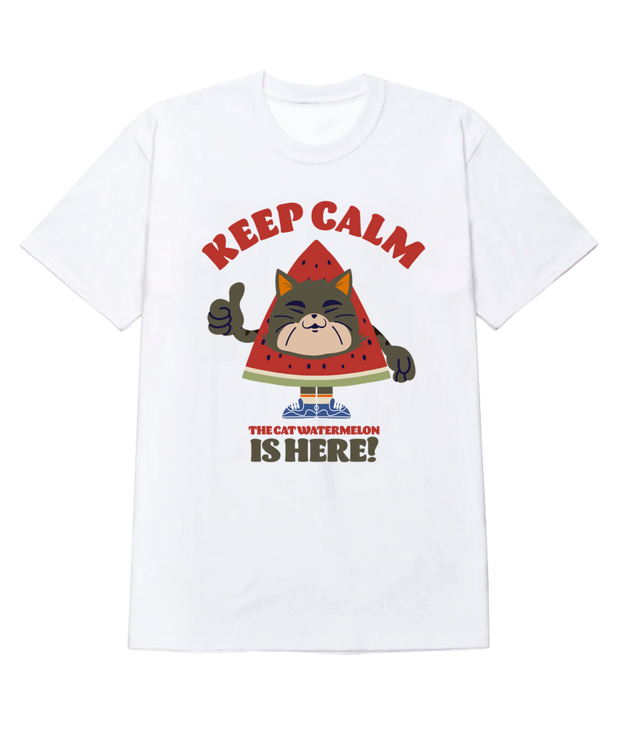 Polera - Keep calm, The Cat Watermelon is here!