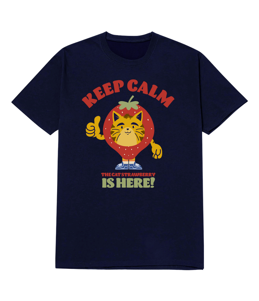 Polera - Keep calm, The Cat strawberry is here!