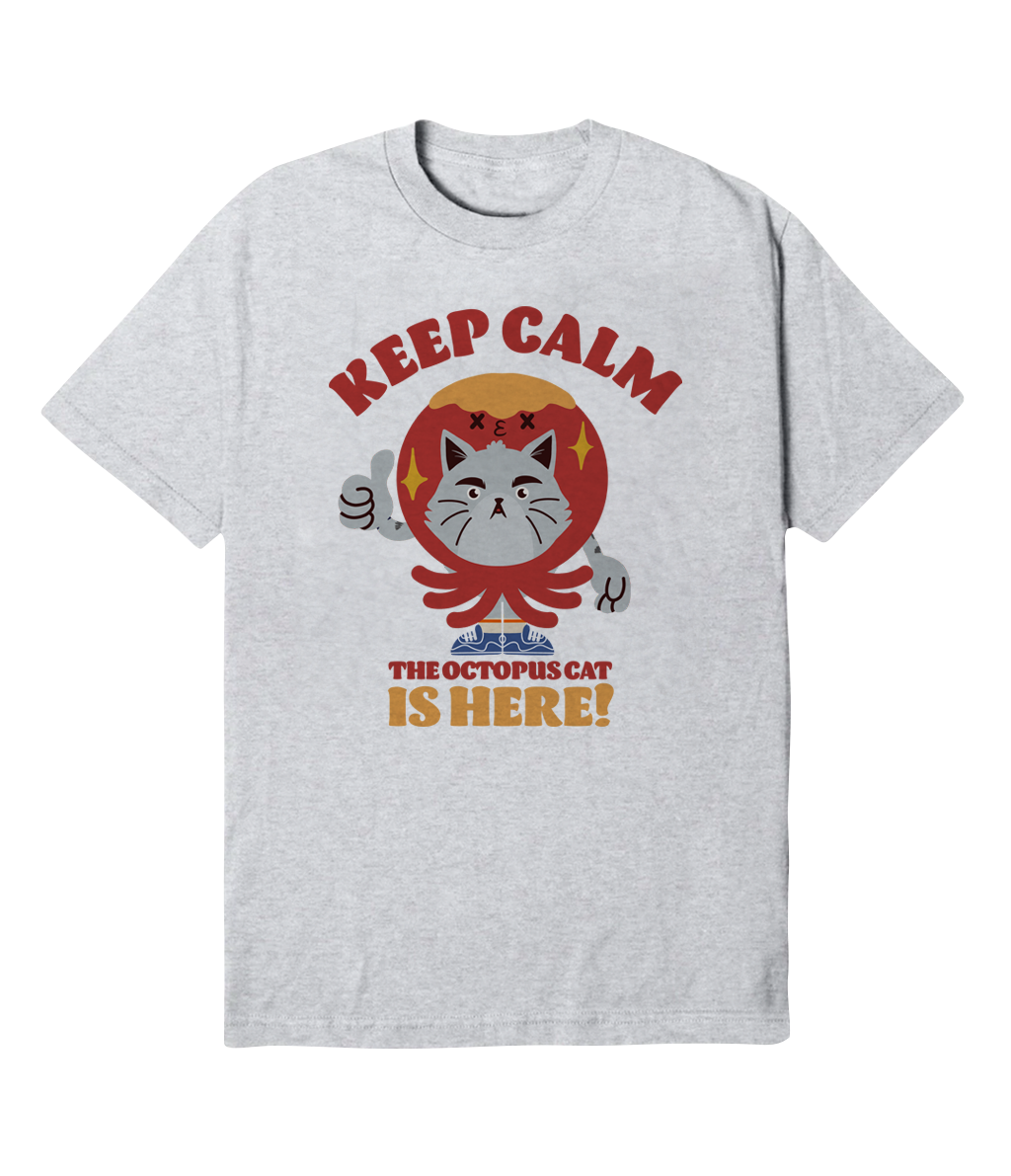 Polera - Keep calm, the Octopus cat is here!