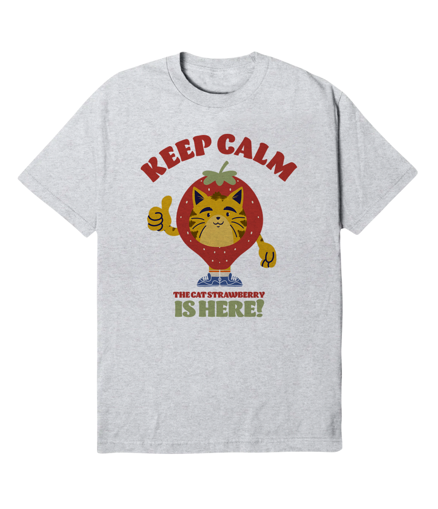 Polera - Keep calm, The Cat strawberry is here!