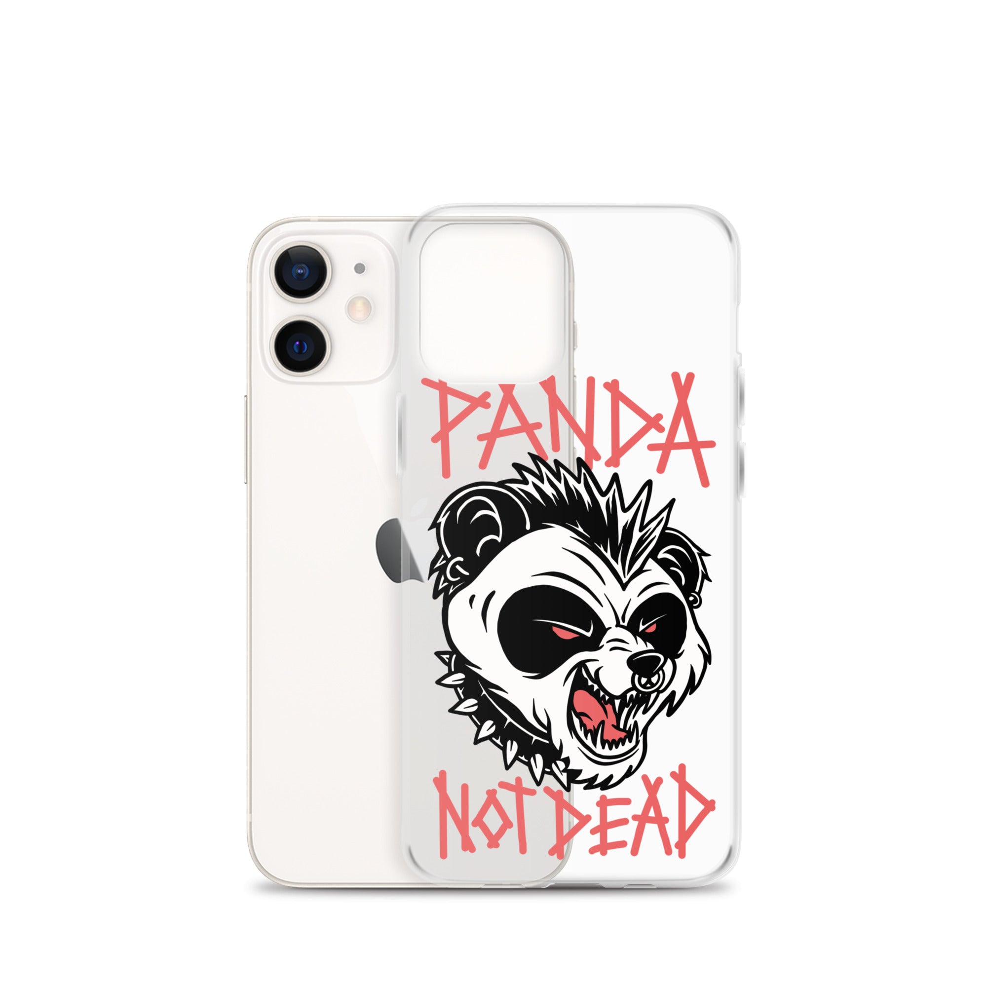 Carcasa transparente iPhone® Panda Not Dead