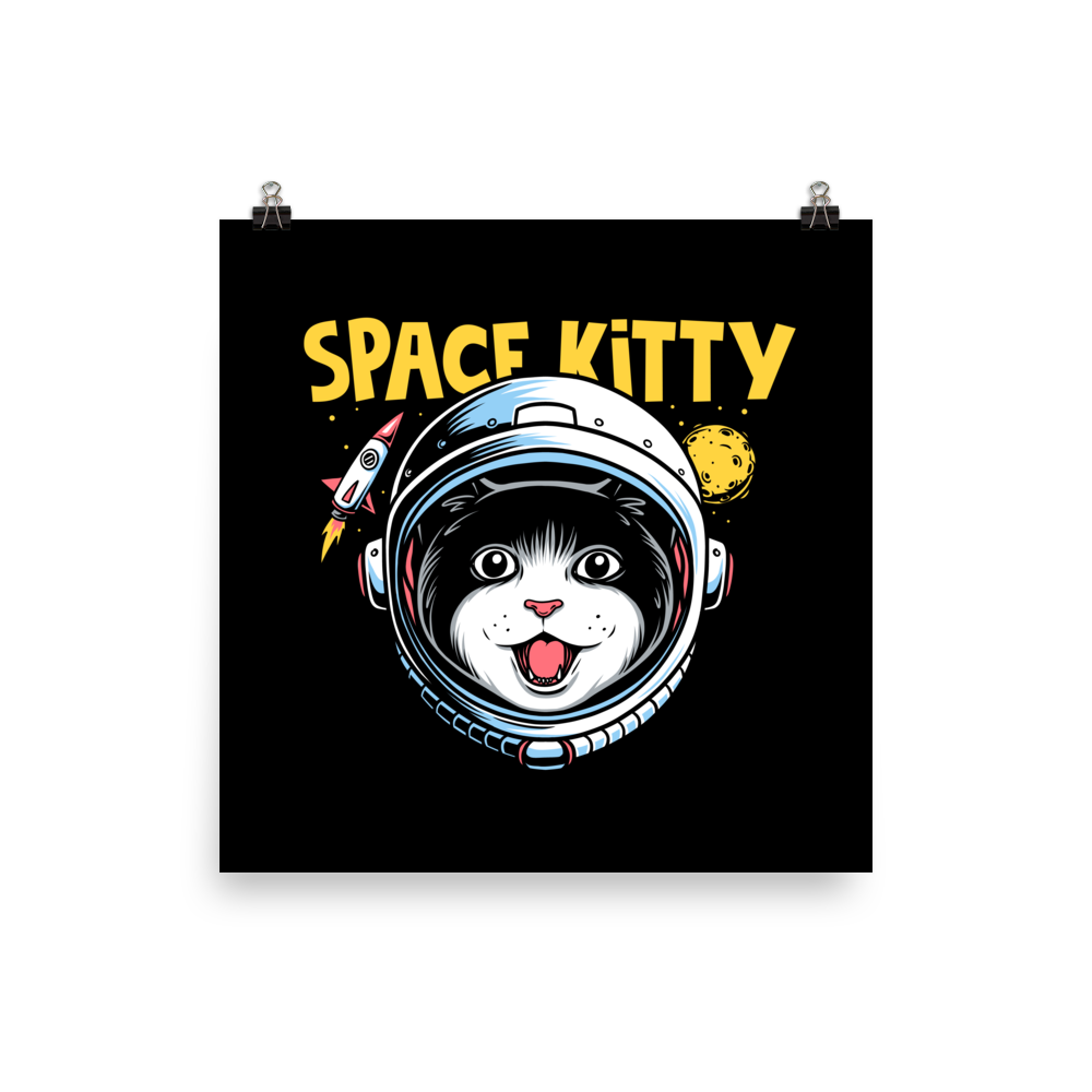 Póster Space Kitty