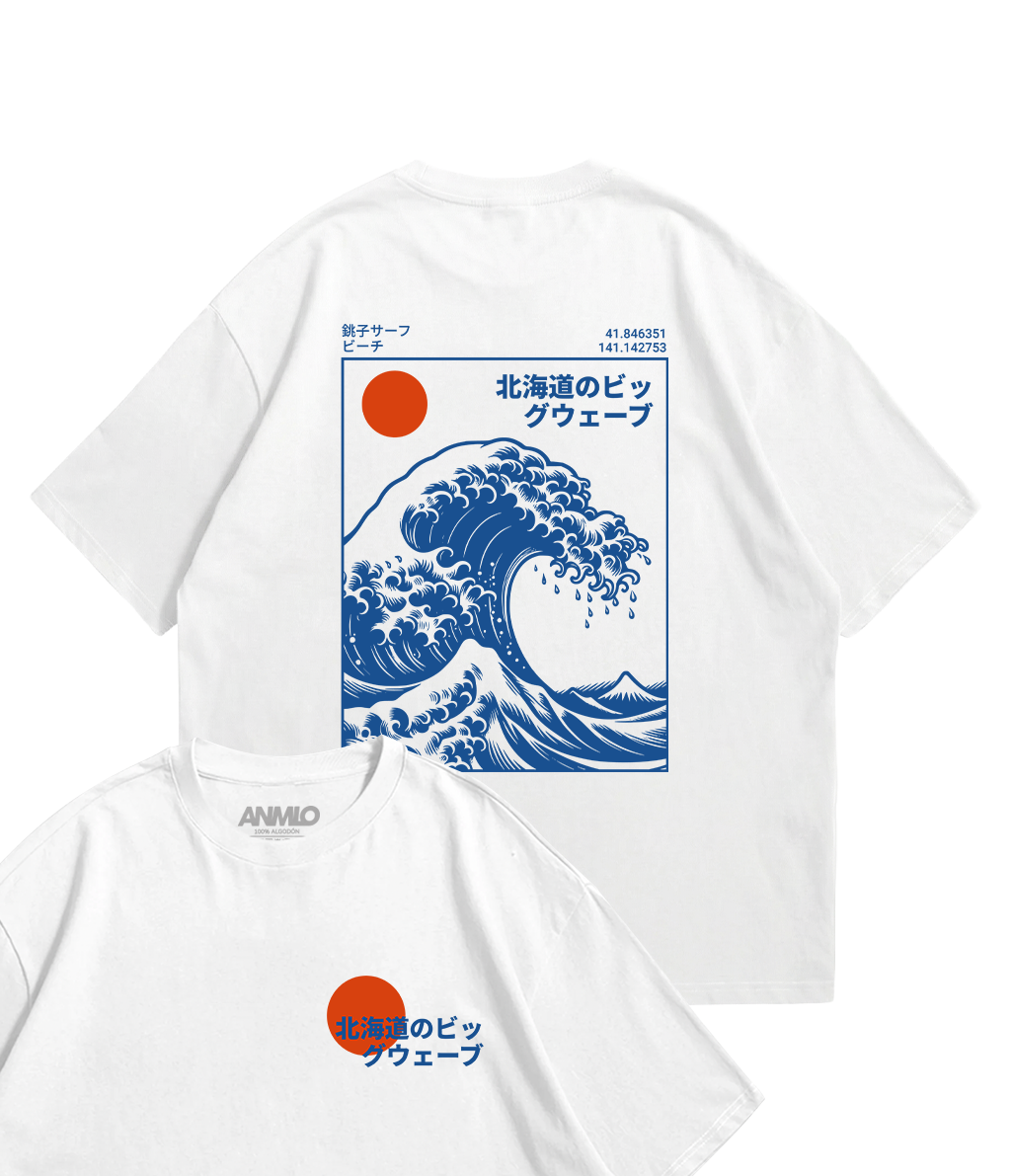 Polera oversize - Las olas de Hokkaido II