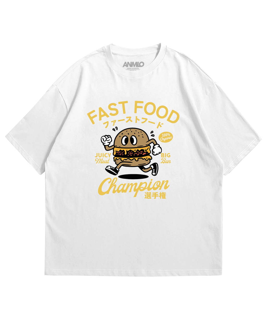 Polera oversize -  Fast food - Champions