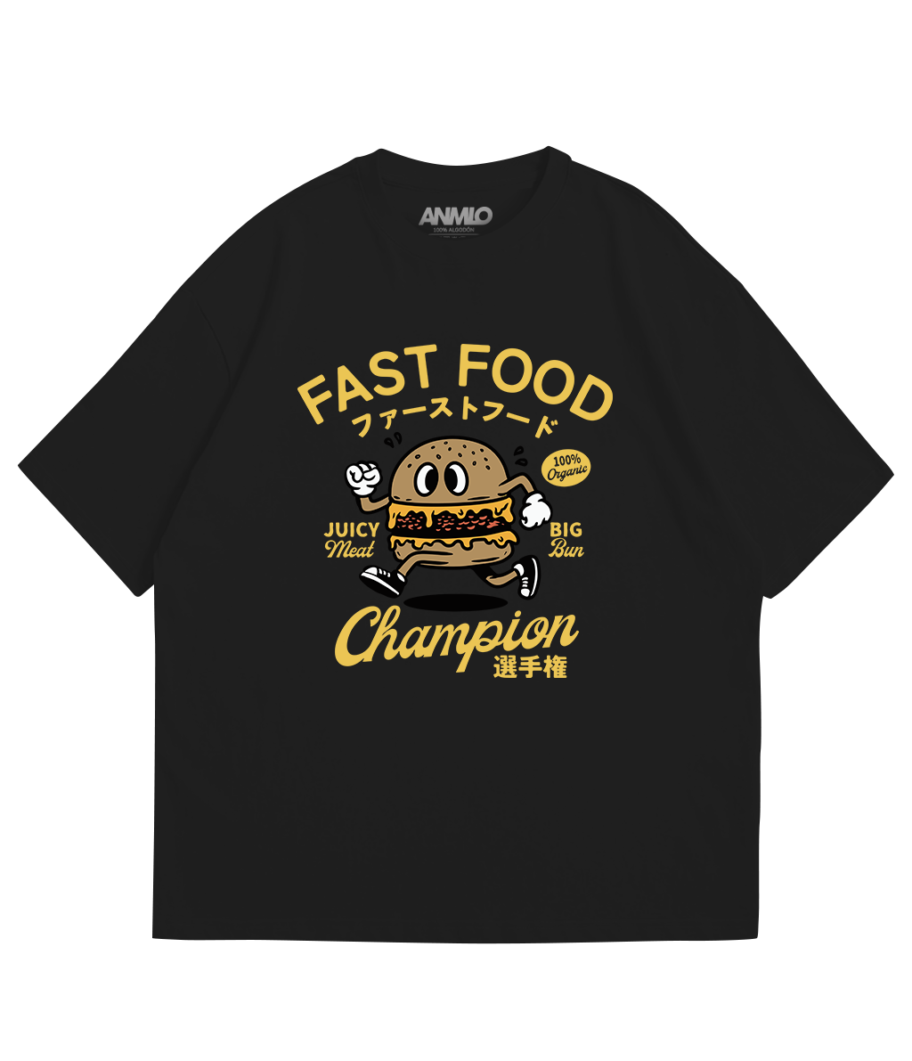 Polera oversize -  Fast food - Champions